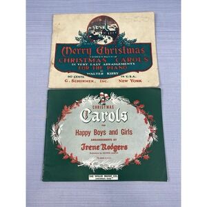 Vintage Christmas Carol Song Books ~ 1945 & 1951‎